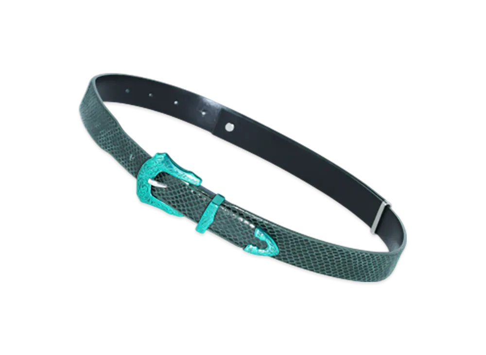 TOGA TOO Leather Belt "Green"