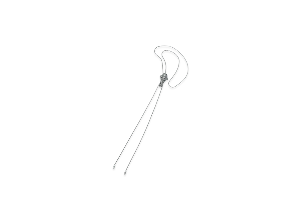 TOGA TOO Metal Chain Loop Tie "Silver"