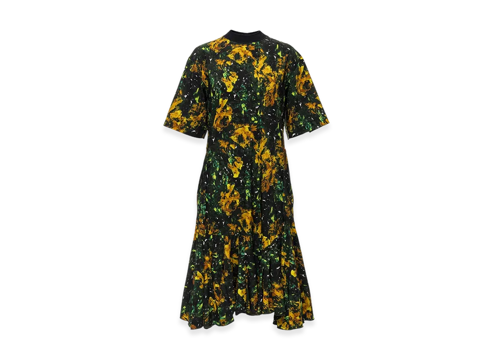 TOGA x PHENIX Type P-001 Reconstructed Military Layered Dress "Multi"