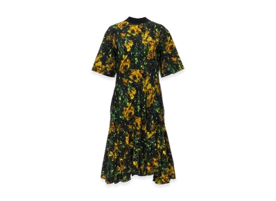 TOGA x PHENIX Type P-001 Reconstructed Military Layered Dress "Multi"