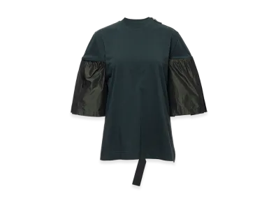TOGA x PHENIX Type P-003 Asymmetric Drape Tie Blouse Tee "Khaki"