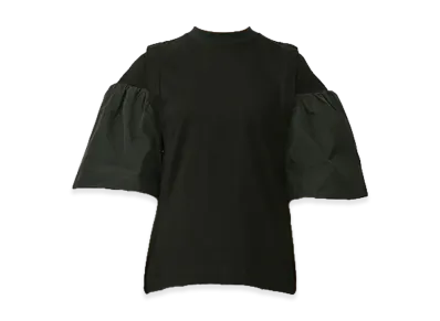 TOGA PULLA Women's Cotton Jersey T-Shirt "Black"