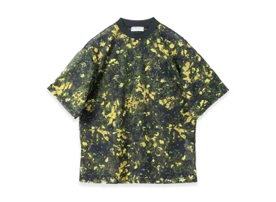 TOGA VIRILIS Sheer jersey print T-shirt "Khaki"