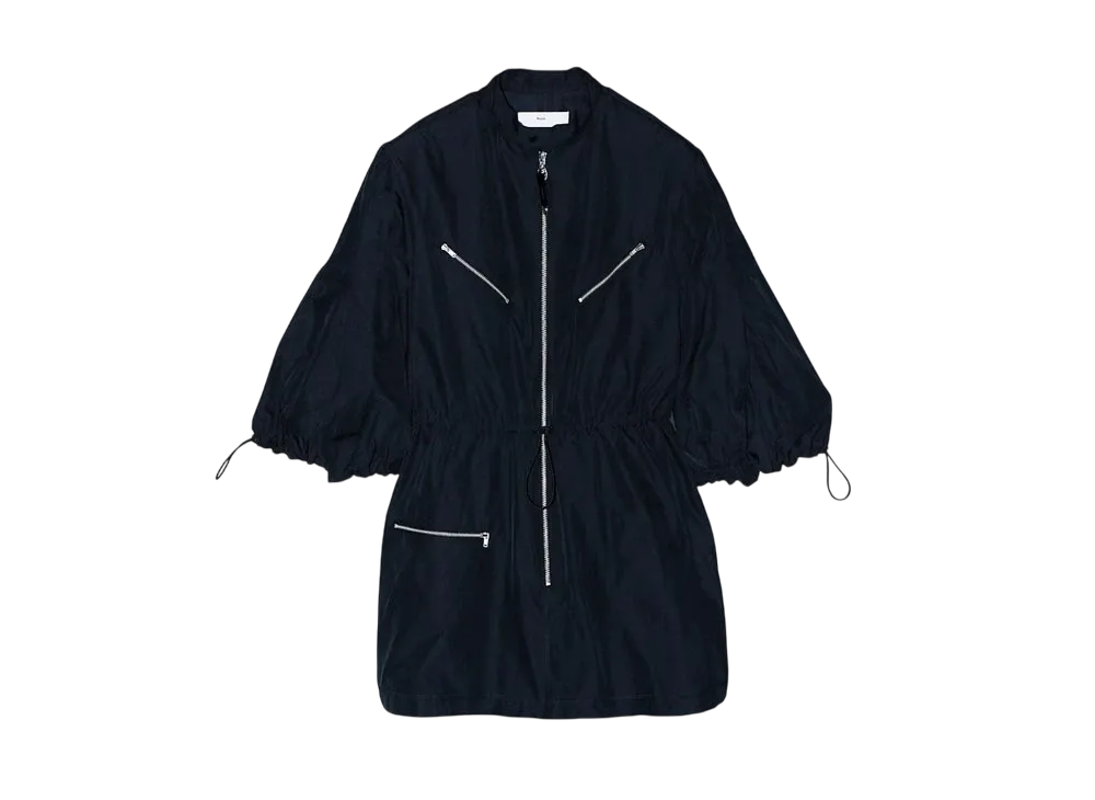 TOGA VIRILIS Memory Twill Mini Dress "Black" TP241-FH228