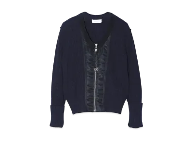 TOGA VIRILIS Wool Knit Zip Cardigan "Navy" TP242-X0207
