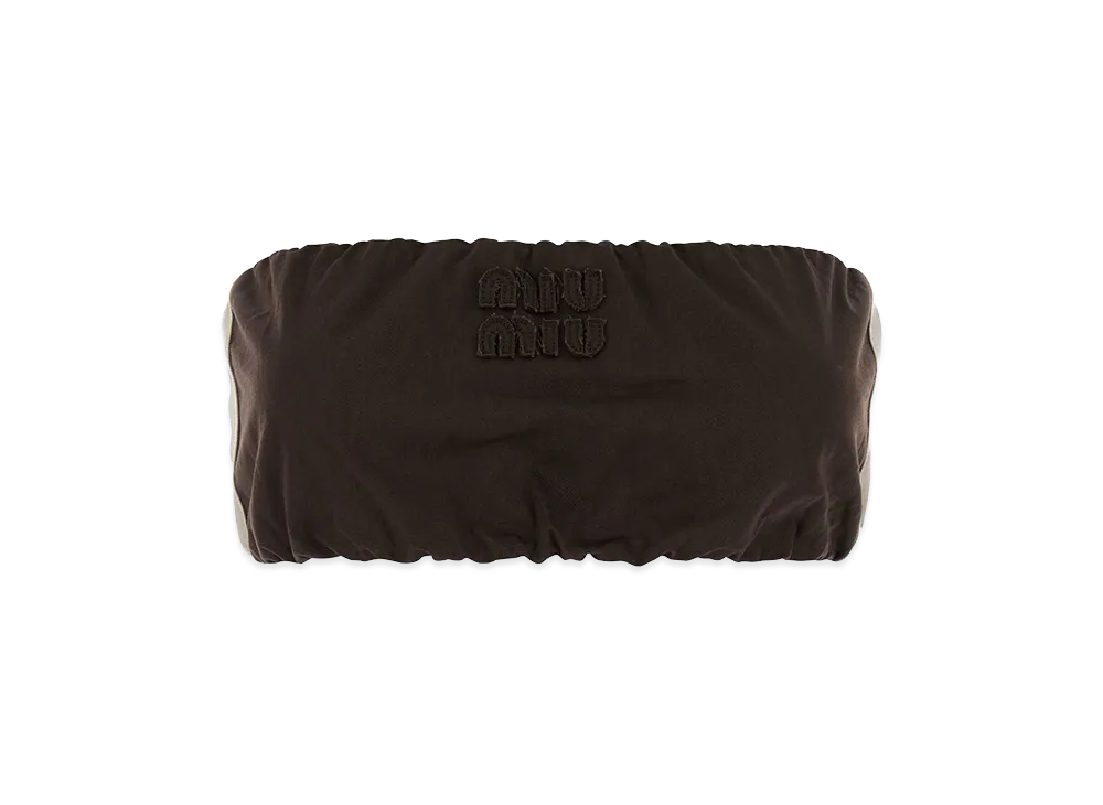 MIU MIU Women's Twill Top "Brown"