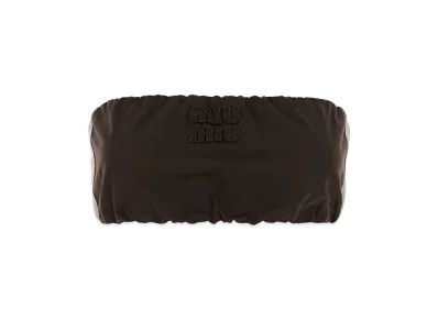 MIU MIU Women's Twill Top "Brown"