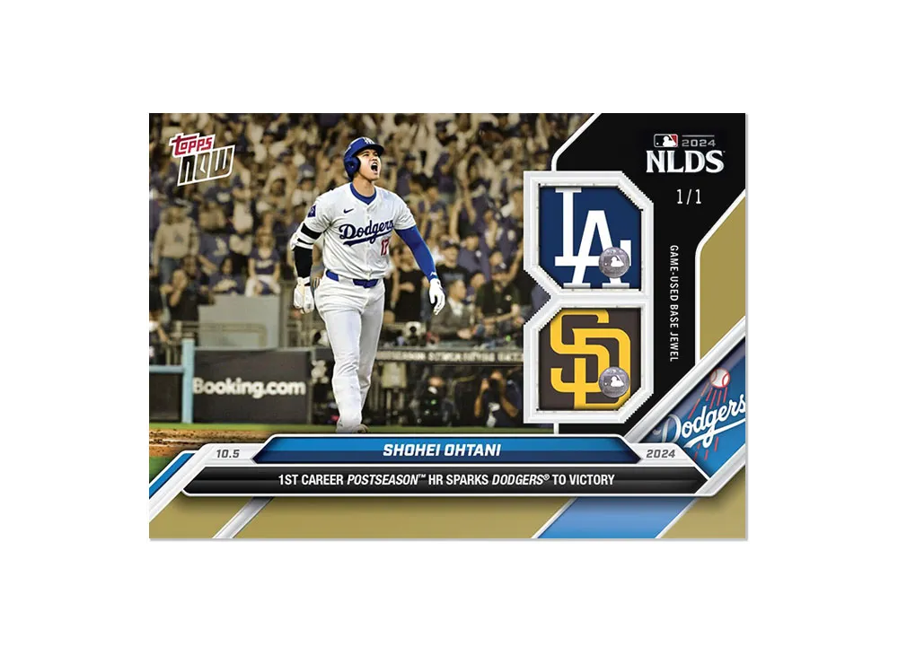 大谷翔平 SP ゴールド [801](2024 MLB トップスナウカード「1/1 デュアルベースレリック」)