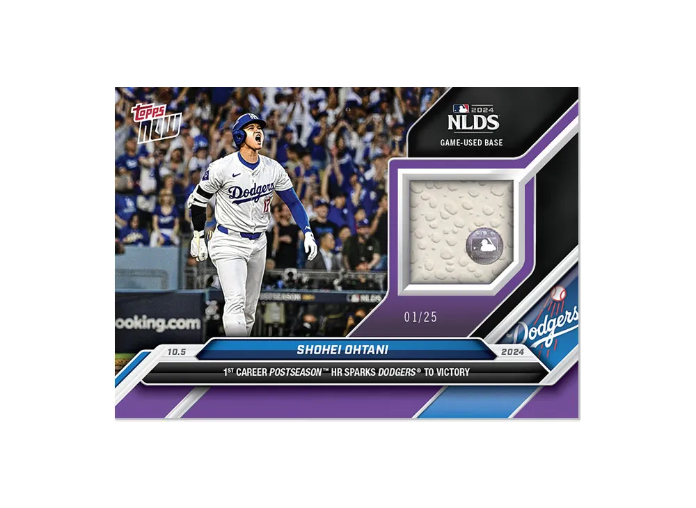 大谷翔平 パープル [801](2024 MLB トップスナウカード「ゲームユーズド ベースレリック」)
