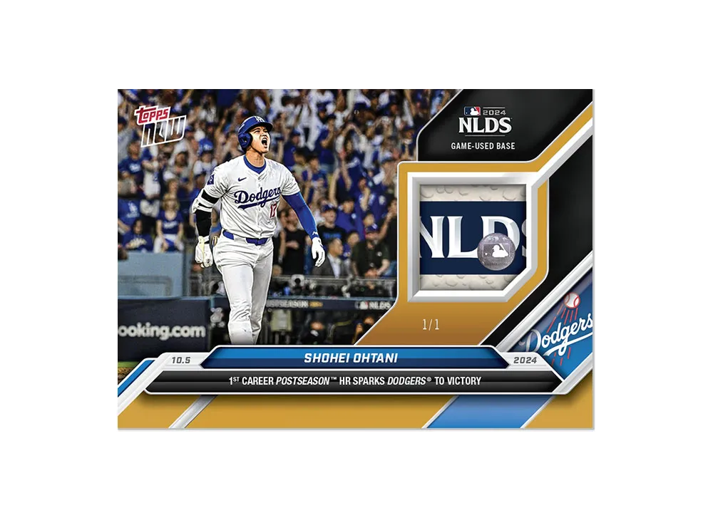 大谷翔平 ゴールド [801](2024 MLB トップスナウカード「ゲームユーズド ベースレリック」)