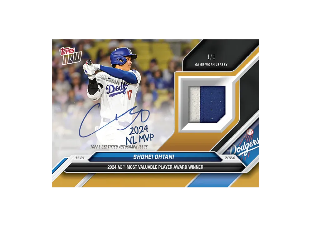 大谷翔平 1/1 ゴールド [OS-6](2024 MLB トップスナウカード「LOOK FOR RELICS and AUTO-RELICS」)