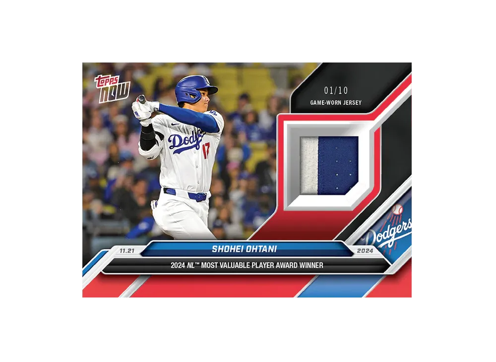 大谷翔平 01/10 レッド [OS-6](2024 MLB トップスナウカード「LOOK FOR RELICS and AUTO-RELICS」)