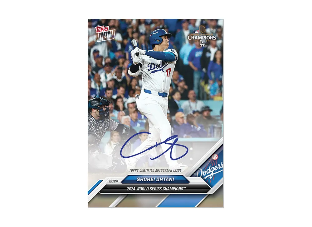 大谷翔平 (2024 MLB トップスナウカード ロサンゼルスドジャース 2024 ワールドシリーズチャンピオンズ)