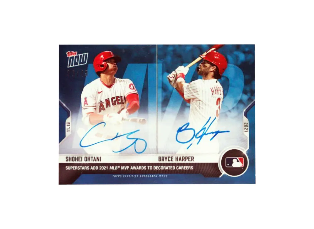 大谷翔平 / ブライスハーパー 直筆サイン入り [/49 DS-42B](2021 トップスナウ)