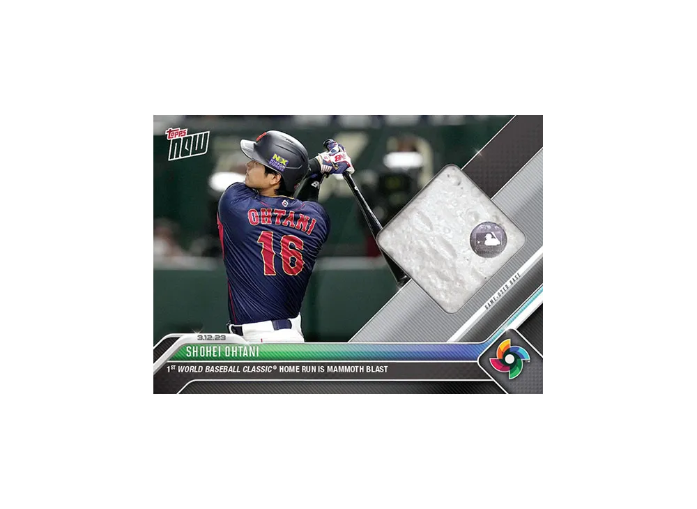 大谷翔平 [WBC-26A](2023 WBS トップスナウ JPカード "ゲームユーズド ベースレリック # to 99")