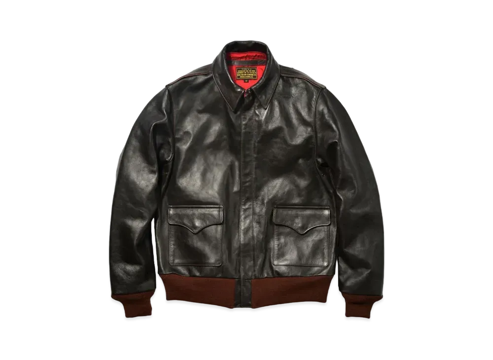 THE REAL McCOY'S Type A-2 Redsilk "Seal Brown"