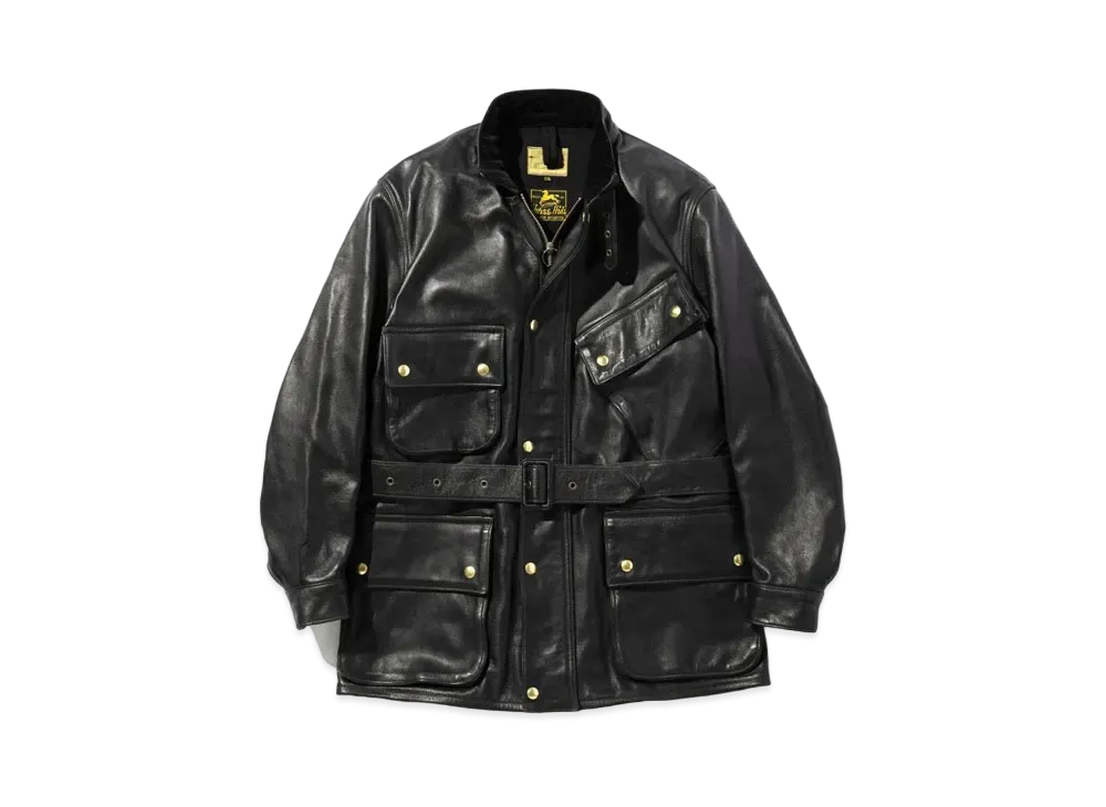 THE REAL McCOY'S Leather Enduro Trial Jacket "Black"