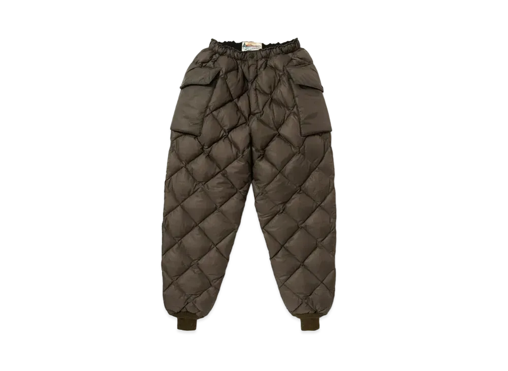 THE REAL McCOY'S Nylon Quilted Down Trousers "Olive"