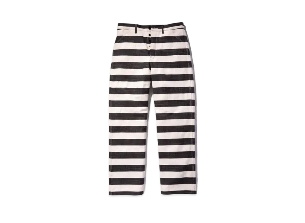 THE REAL McCOY'S Prisoner Trousers "Black White"