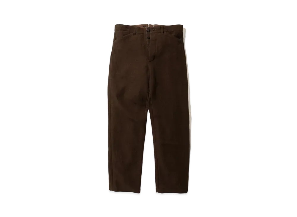 THE REAL McCOY'S Doublediamond Cottonlinen Panamatrousers "Brown"
