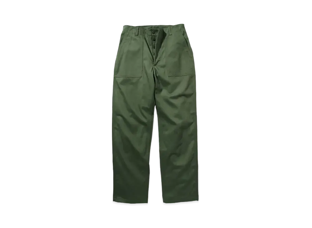 THE REAL McCOY'S Trousers Men'S Cotton Sateen "Olive"