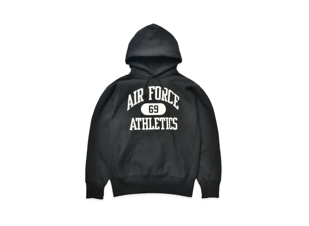 ザ リアル マッコイズ ヘビイウェイト フーディー エアフォース "ブラック"
