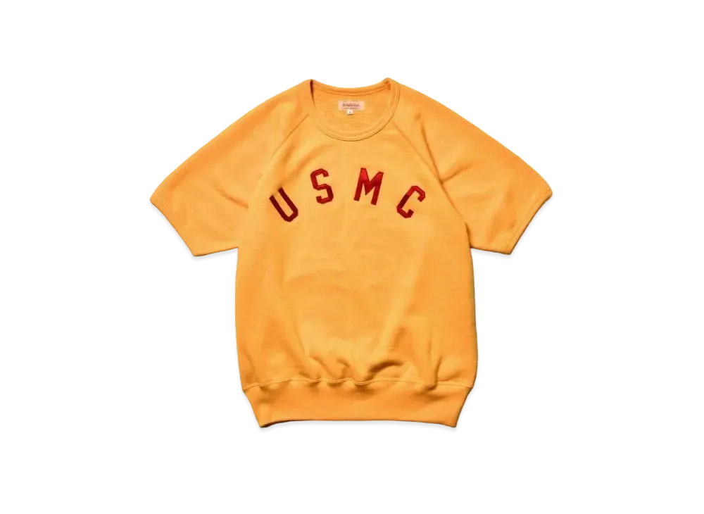 THE REAL McCOY'S Military S/S Sweatshirt / Usmc "Yellow"