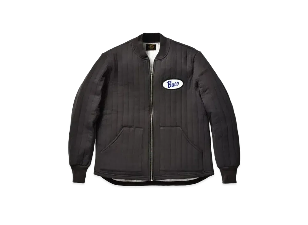 THE REAL McCOY'S Buco F/Z Nylon Quilted Sweatshirt "Charcoar"