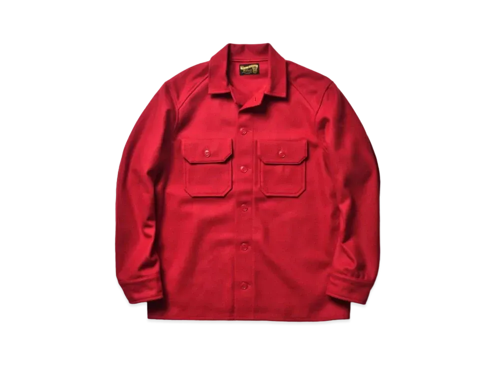 THE REAL McCOY'S Military Souvenir Wool Shirt "Red"