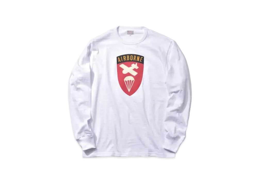 THE REAL McCOY'S Athletic L/S Tee / Airborne "White"