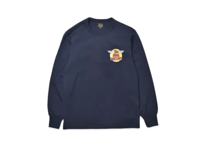THE REAL McCOY'S Logo Tee L/S "Navy"