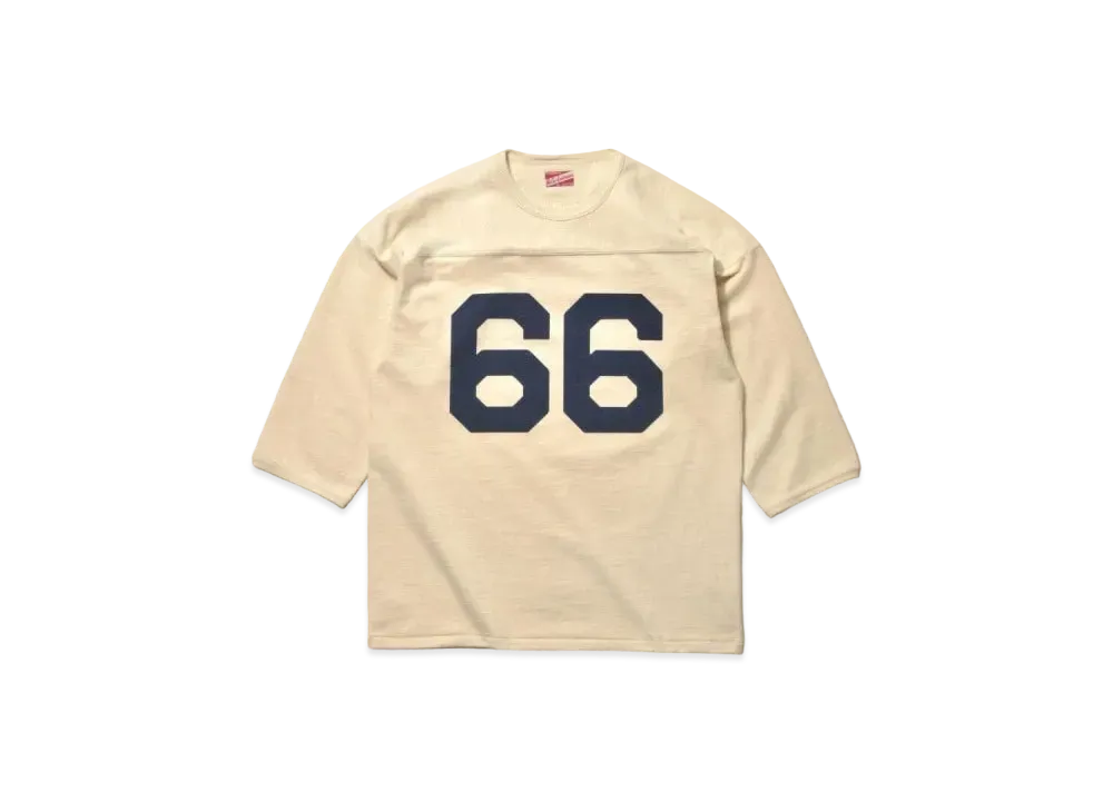 THE REAL McCOY'S Football Tee / 66 "Ecru"