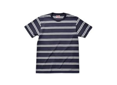 THE REAL McCOY'S Double Stripe Tee "Navy"