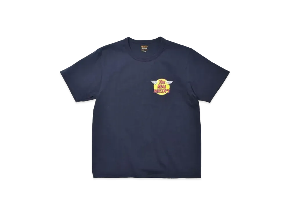 THE REAL McCOY'S Logo Tee S/S "Navy"