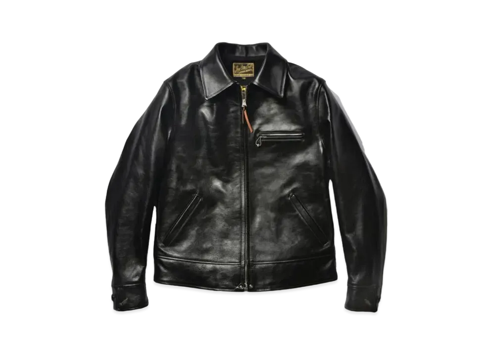 THE REAL McCOY'S 30s Leather Sports Jacket "Black"
