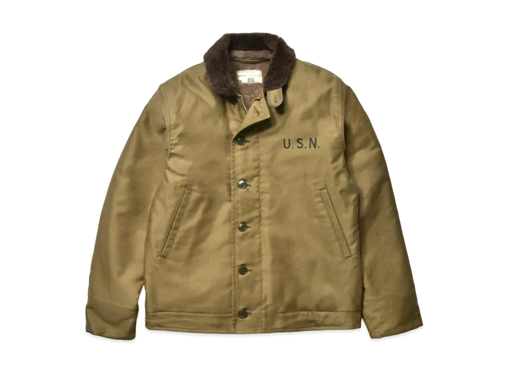 THE REAL McCOY'S N-1 Deck Jacket (Khaki) / Stencil "Khaki"