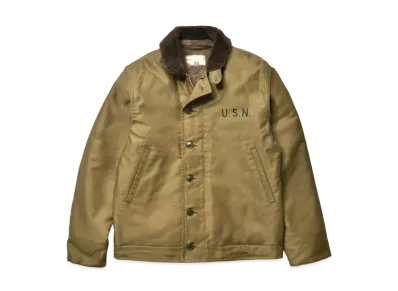 THE REAL McCOY'S N-1 Deck Jacket (Khaki) / Stencil "Khaki"