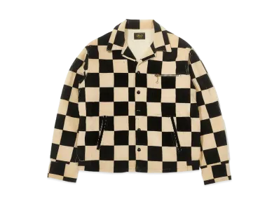 THE REAL McCOY'S Buco Checkered Corduroy Jacket "White Black"