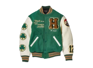 THE REAL McCOY'S Wool Varsity Jacket / Shamrocks "Shamrock"
