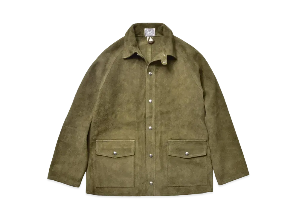 THE REAL McCOY'S 8Hu Leather Welder Jacket "Olive Brown"