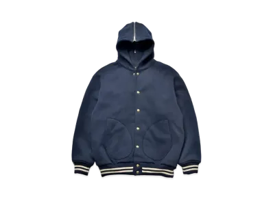 THE REAL McCOY'S Snap Button Hooded Sweatshirt "Blue"