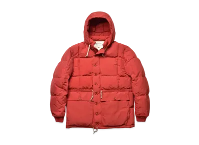 THE REAL McCOY'S Cotton/Nylon Hooded Down Jacket "Red"