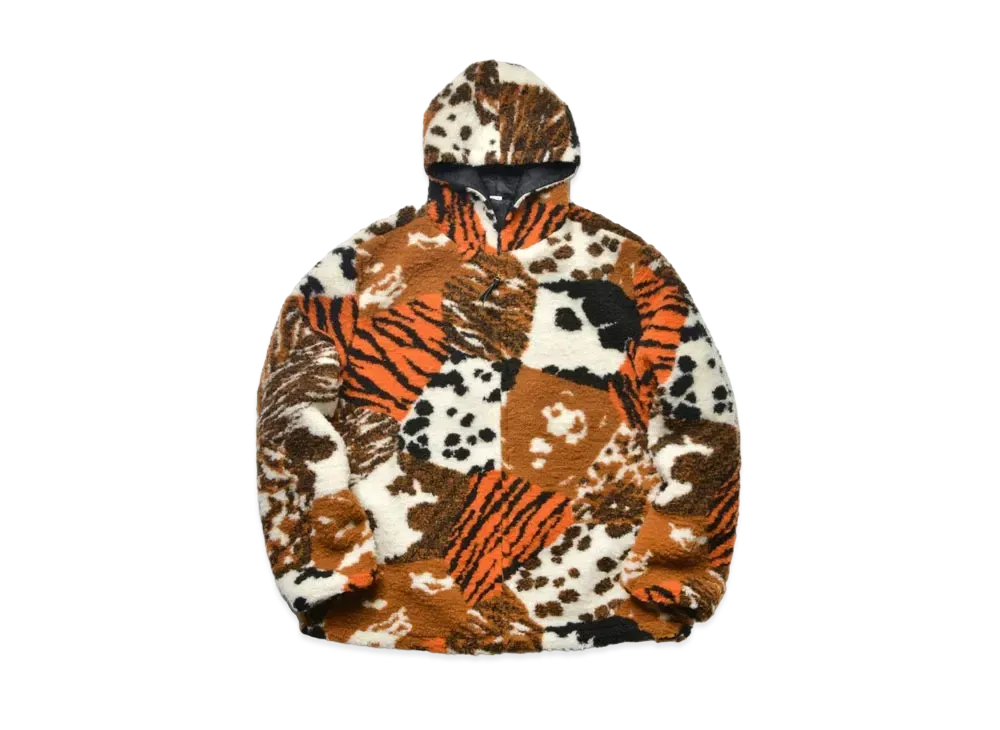 ザ リアル マッコイズ マルチ パネル アニマル ファー パーカー "ベージュ"