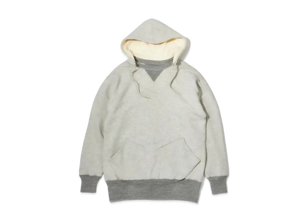 THE REAL McCOY'S Double-Face Hooded Sweatshirt "Grey"