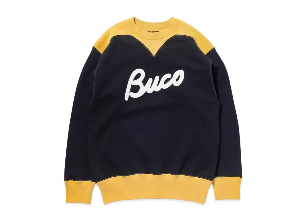 THE REAL McCOY'S Buco Two-Tone Sweatshirt / Buco "Black Corn"