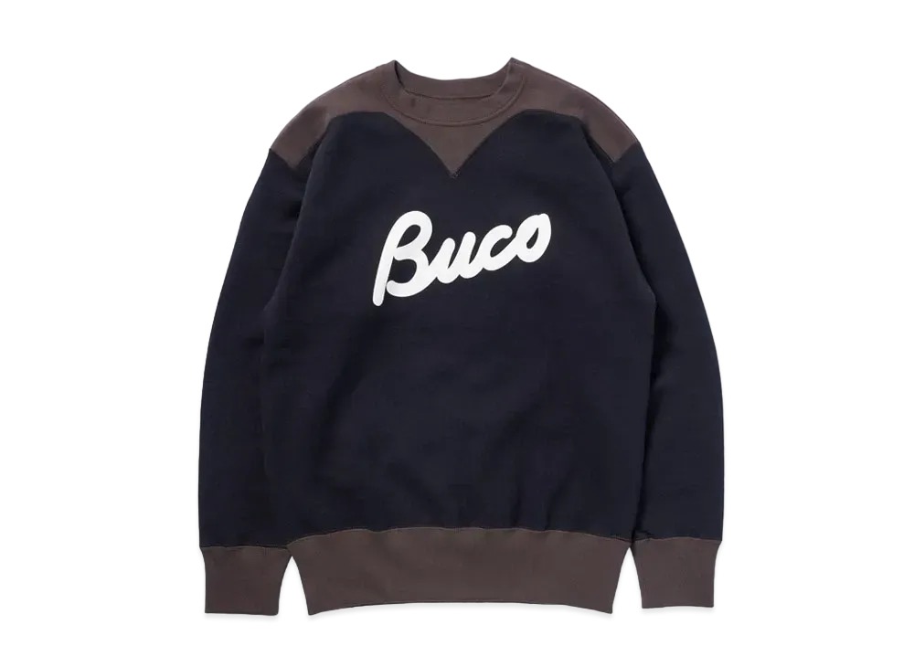 THE REAL McCOY'S Buco Two-Tone Sweatshirt / Buco "Black Grey"