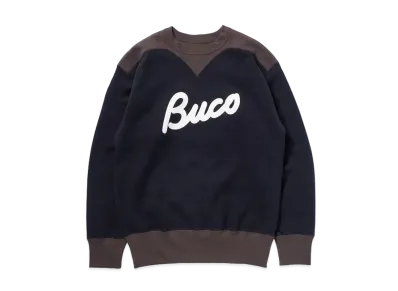 THE REAL McCOY'S Buco Two-Tone Sweatshirt / Buco "Black Grey"