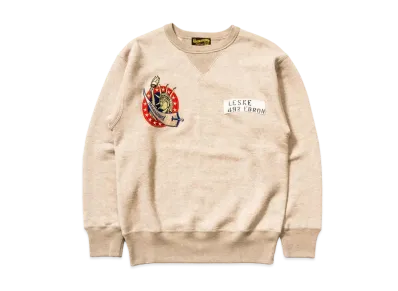 THE REAL McCOY'S Military Print Sweatshirt "Oatmeal"