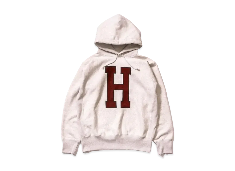 ザ リアル マッコイズ フーディー スウェットシャツ / 'H' "シルバー グレー"