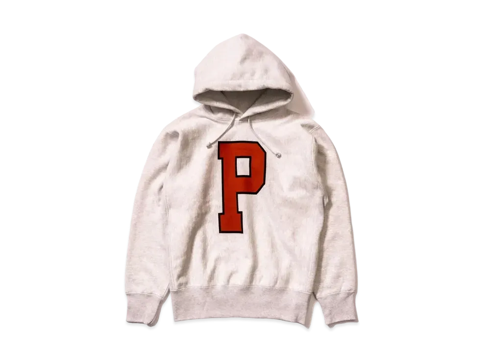 ザ リアル マッコイズ フーディー スウェットシャツ / 'H' "シルバー グレー"